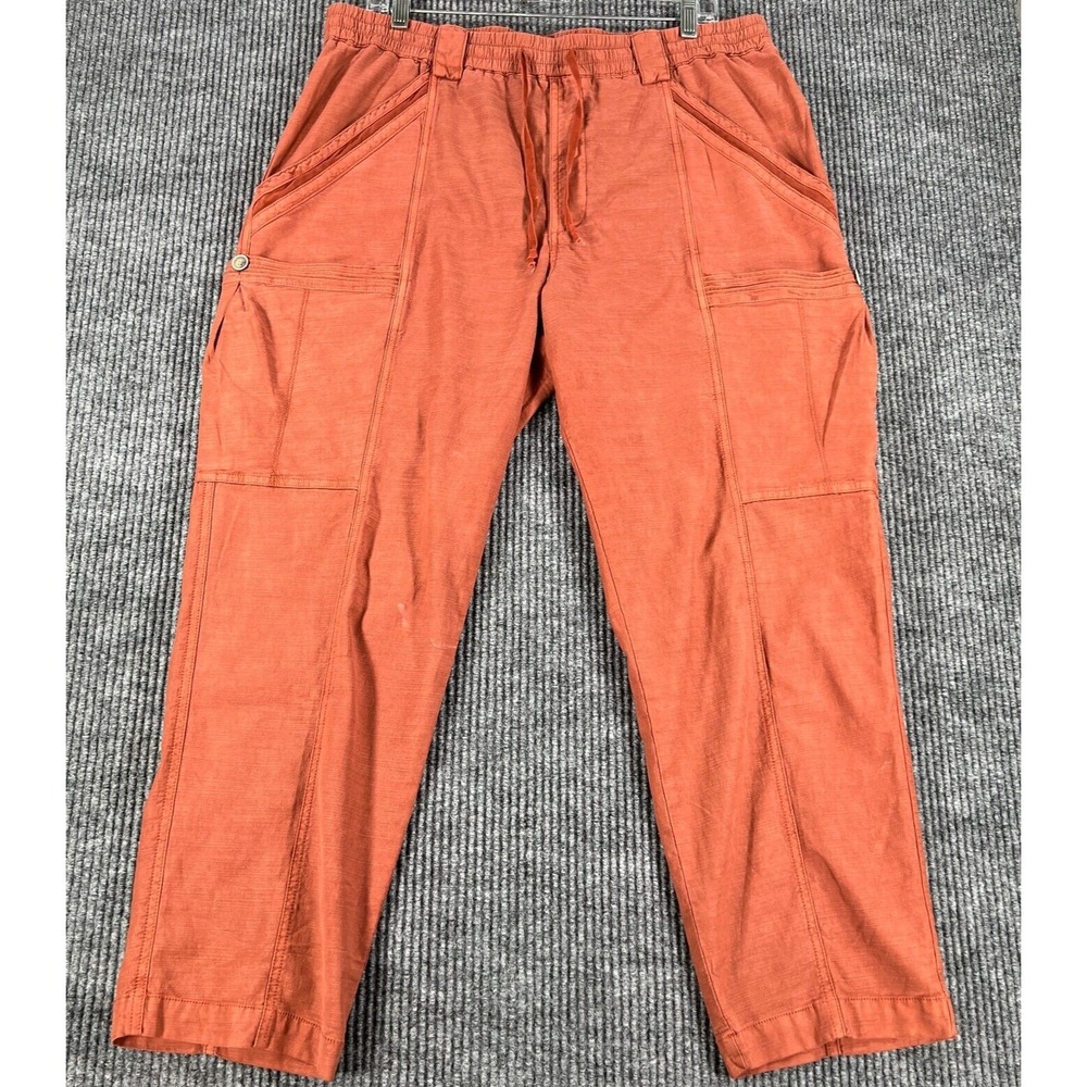 Anthropologie Mens‎ Pants Size 32 Orange Lightweight Joggers Casual Outdoor